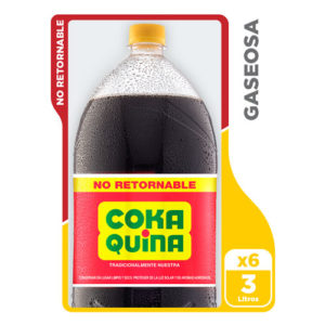 Gaseosa Coka Quina 3 Lts. - 6 Pack